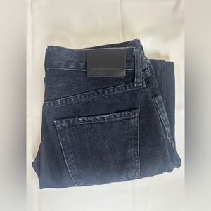 Citizens Of Humanity Emery Crop jeans washed black/ charcoal grey